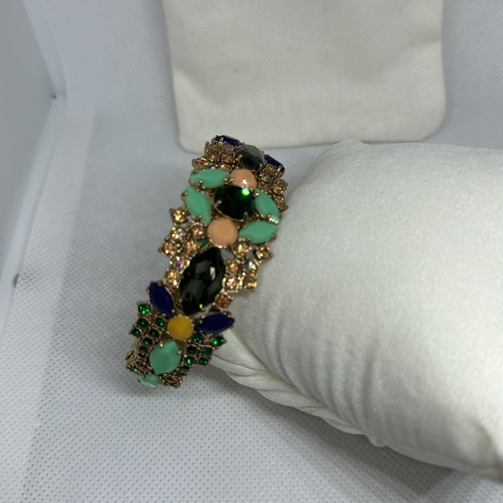 J.Crew Rhinestone Clasp Statement Bracelet - Picture 6 of 7